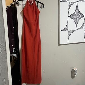 Forever 21 Rust Colored Halter Maxi Dress